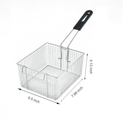 Electric Deep Fryer w/ 2 Baskets and Lids, 5000W 21.8L Electric Fryer Stainless Steel Temperature Control, Commercial Deep Fryer, Countertop Kitchen Frying Machine Fried Chicken Sausages 22.8QT