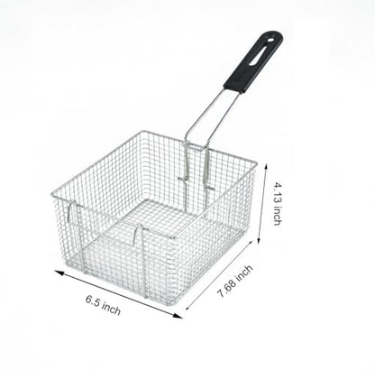 Electric Deep Fryer w/ 2 Baskets and Lids, 5000W 21.8L Electric Fryer Stainless Steel Temperature Control, Commercial Deep Fryer, Countertop Kitchen Frying Machine Fried Chicken Sausages 22.8QT