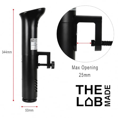 The Lab Made iVide 2.0 Sous Vide Cooker, 1200W WiFi Immersion Circulator, 0.1° Precision, Up to 30L Water Bath