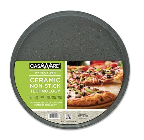 casaWare Pizza/baking Pan 12-inch (Silver Granite)