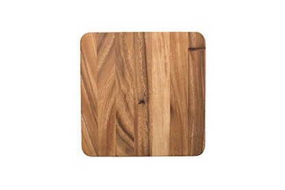 Ironwood Gourmet Square Cutting Board, Acacia Wood 0.5 x 9 x 9 inches