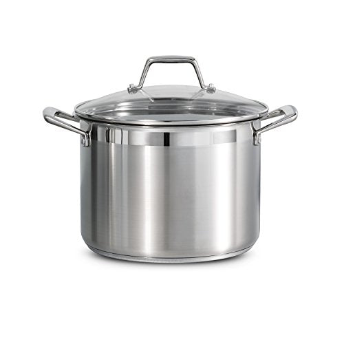 Tramontina Lock & Drain Stainless Steel 8-Quart Pasta Pot with Lid and Strainer
