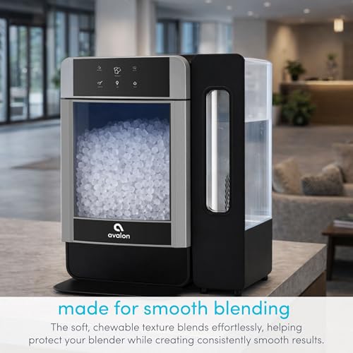 Avalon Nugget Ice Maker Chewable Ice 38 lbs Per Day, One Click Operation, Large Ice Storage, 1 Gallon Water Tank