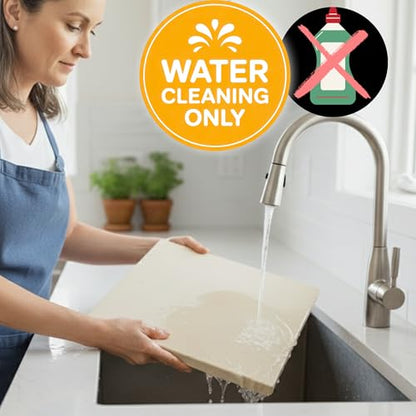 Large Pizza Stone for Oven and Grill 20 Inch - Cordierite Pizza Stones with Wooden Pizza Peel, Dough Tool & Pizza Cutter Set -Makes Crispy Homemade Pizza & Bread - 20" x 13.5" Baking Stone
