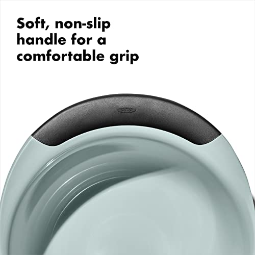 OXO Good Grips 3-Piece Plastic Mixing Bowl Set - Cadet Blue, Tower Gray, Jade, Small, Medium, Large