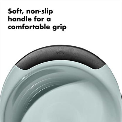 OXO Good Grips 3-Piece Plastic Mixing Bowl Set - Cadet Blue, Tower Gray, Jade, Small, Medium, Large
