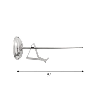 Nexgrill Deep Fry Thermometer – 5" Stainless Steel Instant Read with Pot Clip – Fish, Meat & Oil Thermometer for Frying, BBQ, Grilling – Up to 550°F – 660-0009
