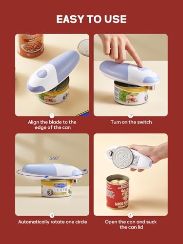 Electric Can Opener, Reemix Battery Operated Can Opener
