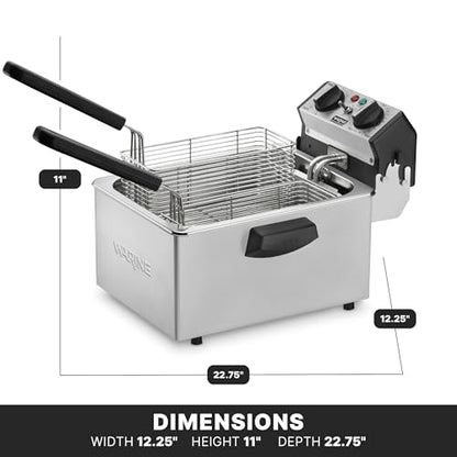 Waring Deep Fryer with 8.5 lb Capacity