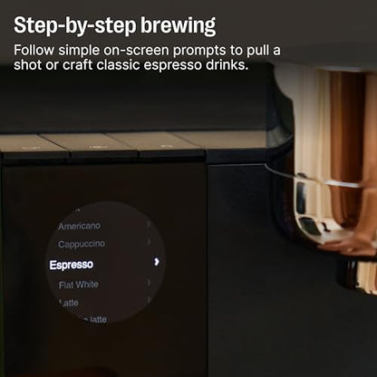 Fellow Espresso Series 1 – Home Espresso Machine – Heats in Under 2 Minutes, Precise Temperature Control, Pressure Profiling, Built-In Guidance, Assisted Milk Steaming, Matte Black