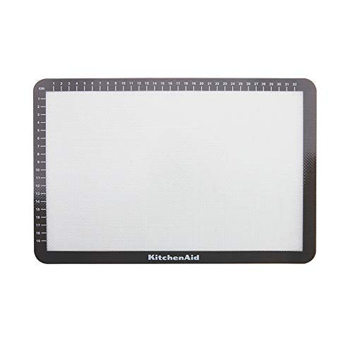 KitchenAid Silicone Medium Baking Mat, 9x14-Inch, Gray