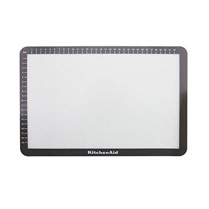KitchenAid Silicone Medium Baking Mat, 9x14-Inch, Gray