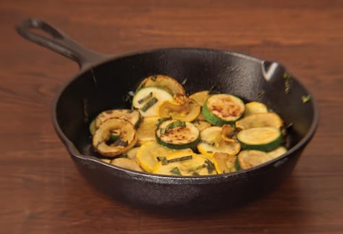 Lodge Wildlife Series-8" Cast Iron Skillet with Duck Scene, 8", Black