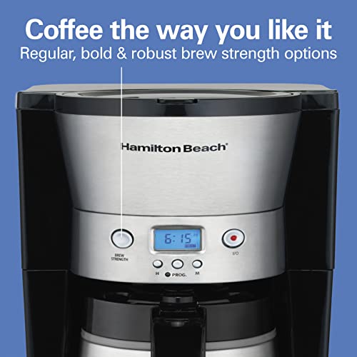 Hamilton Beach Programmable Drip Coffee Maker with 10 Cup Thermal Carafe