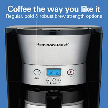 Hamilton Beach Programmable Drip Coffee Maker with 10 Cup Thermal Carafe