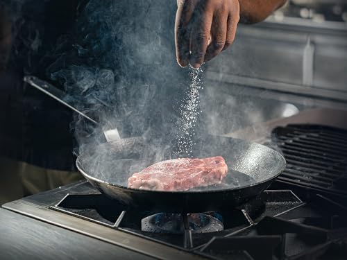 Matfer Bourgeat Black Carbon Steel Frying Pan, 15 1/2"