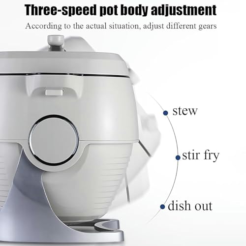 Automatic Cooking Machine, 6L Auto Cooking Wok Fried Rice Machine,One-Click Smart Start, 360 ° Automatic Rotation, for Stir Frying,Stewing,Cooking