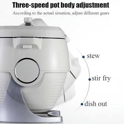 Automatic Cooking Machine, 6L Auto Cooking Wok Fried Rice Machine,One-Click Smart Start, 360 ° Automatic Rotation, for Stir Frying,Stewing,Cooking