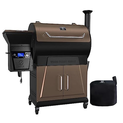Z GRILLS 2026 Electric Pellet Smoker & Grill, 700 sq. in Cooking Space, PID 3.0 Precision Control, Dual Meat Probes, 28-Hour Hopper, Dual-Wall Insulated Base, 8-in-1 BBQ with Cover