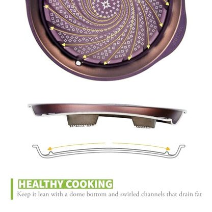 TECHEF - Korean BBQ Nonstick Grill Pan, KBBQ Grill Pan, PFOA-Free, Dishwasher Oven Safe, Made in Korea