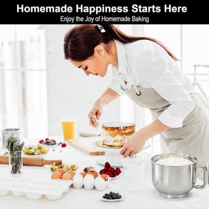 Kitchen in the box Stand Mixer 8.5 QT, 900 Watt Heavy Dough Mixer Silver