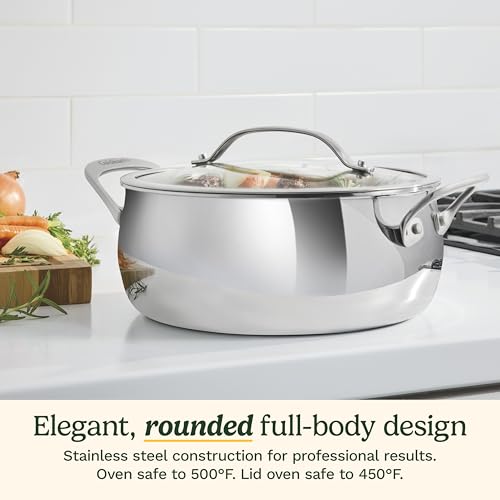 Cuisinart PureClad™ Triple Ply Stainless Steel 4.5 Qt. Dutch Oven w/Cover, PCT3545-24