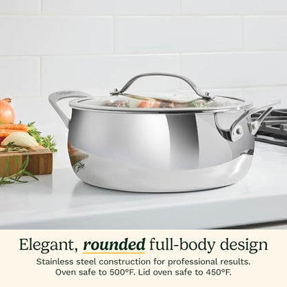 Cuisinart PureClad™ Triple Ply Stainless Steel 4.5 Qt. Dutch Oven w/Cover, PCT3545-24