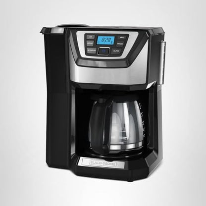 Black and Decker BLACK+DECKER 12-Cup Mill and Brew Coffeemaker, Black, CM5000B