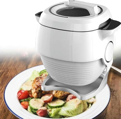 Automatic Cooking Machine,2000W 5-6L auto Cooking Wok Fried Rice Machine,One-Click Smart Start, Three Speed Adjustable,360 ° Automatic Rotation