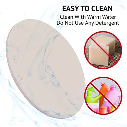 Waykea 14 Inch Pizza Stone Cordierite Baking Stone for Oven & Grill, Heavy Duty BBQ Grilling Pizza Pan Large Oven Stone for baking, Ideal for Cooking Crispier Crust Pizza, Bread and More