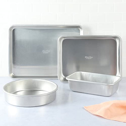 Martha Stewart 4-Piece Non-Stick Aluminum Bakeware Baking Set - Dishwasher Safe
