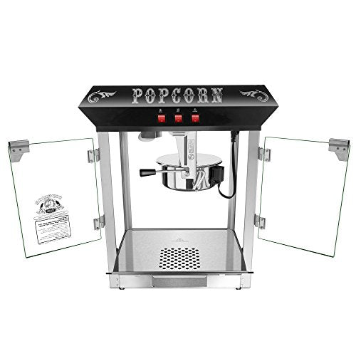 Superior Popcorn Company Hot and Fresh 8oz Popcorn Machine, Black