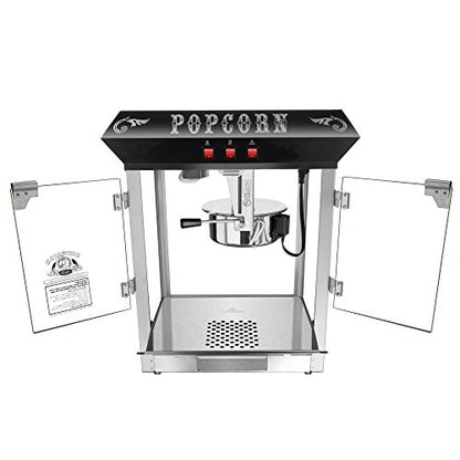 Superior Popcorn Company Hot and Fresh 8oz Popcorn Machine, Black
