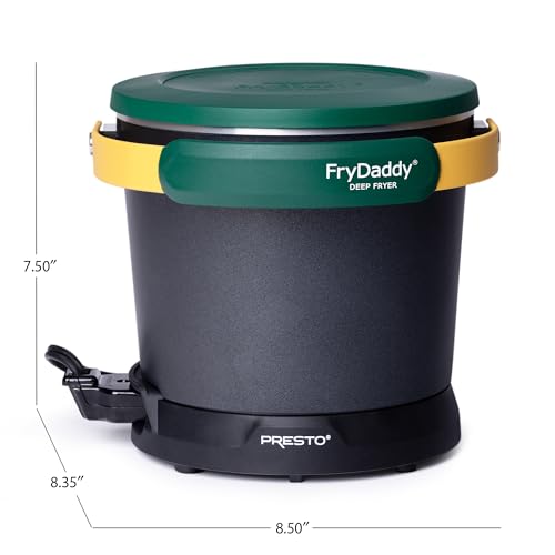 Presto 05427 FryDaddy Electric Deep Fryer, Green/Gold