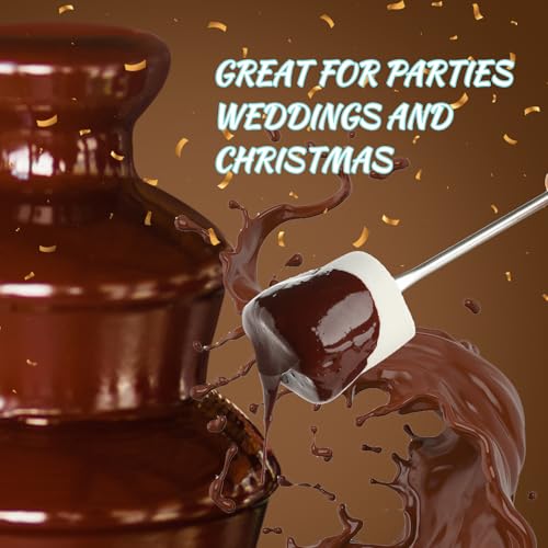 MINI Chocolate Fountain Machine Small Electric Chocolate Fondue Fountain Machine for Party for Candy Butter Cheese (Green)
