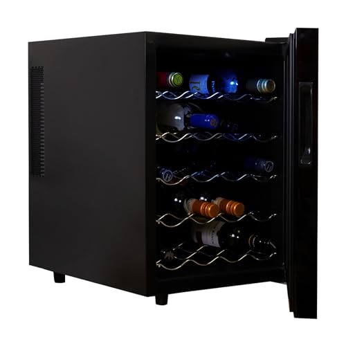 Koolatron 20 Bottle Thermoelectric Wine Cooler, Black