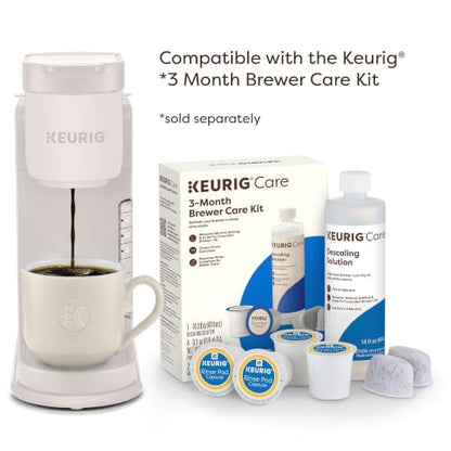 Keurig K-Express Single Serve K-Cup Pod Coffee Maker, 3 Brew Sizes, Strong Button Feature, 42oz Removable Reservoir, Warm Stone
