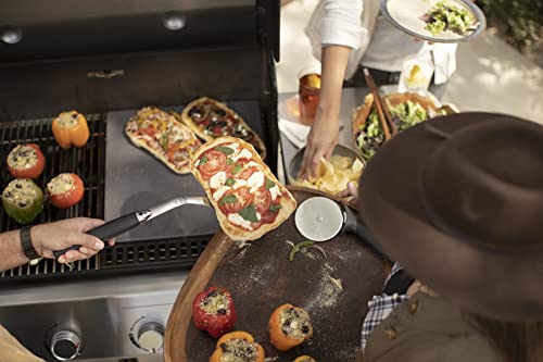 Weber Crafted Glazed Baking Stone – Cordierite Pizza Stone with Non‑Stick Glazed Finish for Crisp Crusts