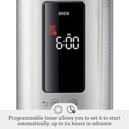 Breville Luxe Drip Coffee Machine BDC465BTR, Black Truffle, Thermal Carafe