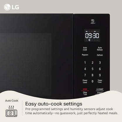 LG Countertop Microwave, 0.9 cu. ft., Stainless Steel, 18.75x14x10.69 Inch, Smart Inverter, NeoChef, 1000 Watts
