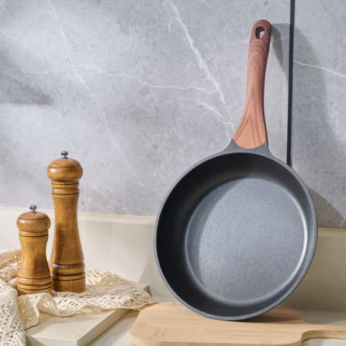 YYJINGYOU Nonstick Frying Pan, Skillet with Lid, Induction Compatible (Pan with Lid 9 inch)