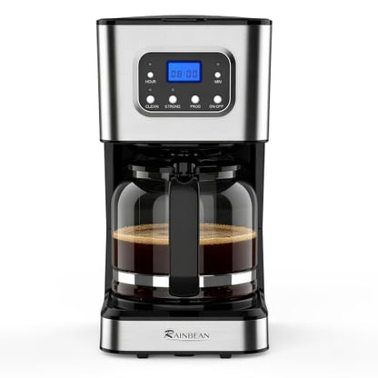 10-Cup Programmable Coffee Maker,Drip Coffee Machine for Home and Office