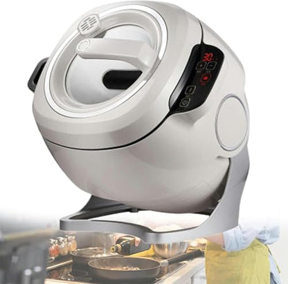 Automatic Cooking Machine, 6L Auto Cooking Wok Fried Rice Machine,One-Click Smart Start, 360 ° Automatic Rotation, for Stir Frying,Stewing,Cooking