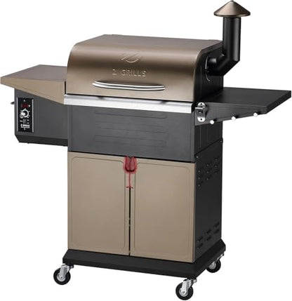 Z GRILLS 600D Wood Pellet Grill – 8-in-1 BBQ Smoker with PID 3.0 Controller, 572 sq in Cooking Area for Outdoor Grilling and Smoking, Huge Storage Cabinet Side Shelf with Tool Hooks