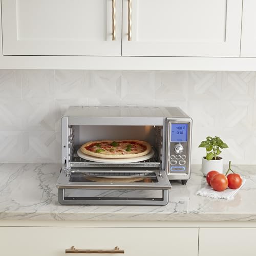 Cuisinart Chef’s Convection Toaster Oven, 1800-Watt Electric Oven with 15 Cooking Functions, Fits 13" Pizza, 9"x13" Baking Pan, and Full-Size Chicken, Nonstick Interior, TOB-260N1NAS, Stainless Steel