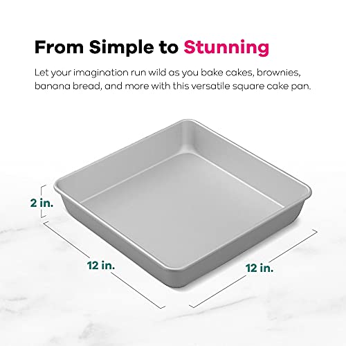 Wilton 2105-8213 Performance Pans 12 Inch Cake Pan, Square