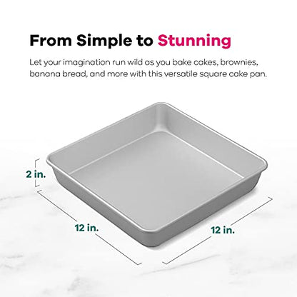Wilton 2105-8213 Performance Pans 12 Inch Cake Pan, Square