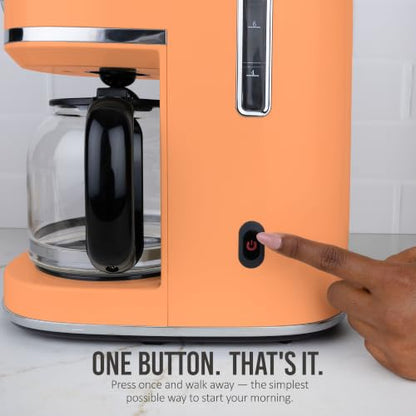 Nostalgia Classic Retro 10 Cup Coffee Maker, Orange