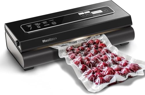 Mesliese Vacuum Sealer 90Kpa 6-in-1 Food Sealer 2 Bag Rolls & 5 Precut Bags