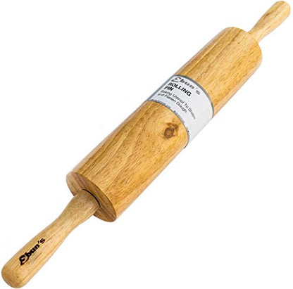 Ebuns Rolling Pin for Baking Pizza Dough, Pie & Cookie - Classic Essential Kitchen utensil tools gift ideas for bakers - Traditional Pins 10" inch Barrel